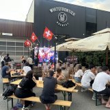 La brasserie martigneraine et la section féminine du Martigny-Sports ont collaboré pour créer une fan zone pour l'Euro 2025
